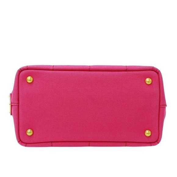Prada Bag Women's Brand Handbag Shoulder Bag 2way Canvas Canapa Mini Pink - Picture 3 of 16